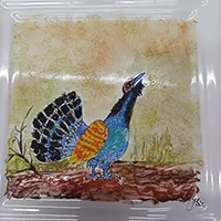 Zwierzęta ręcznie malowane na kaflach