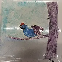 Zwierzęta ręcznie malowane na kaflach