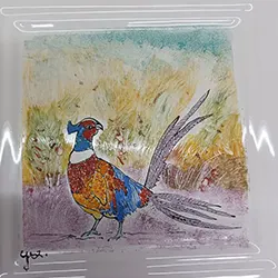 Zwierzęta ręcznie malowane na kaflach